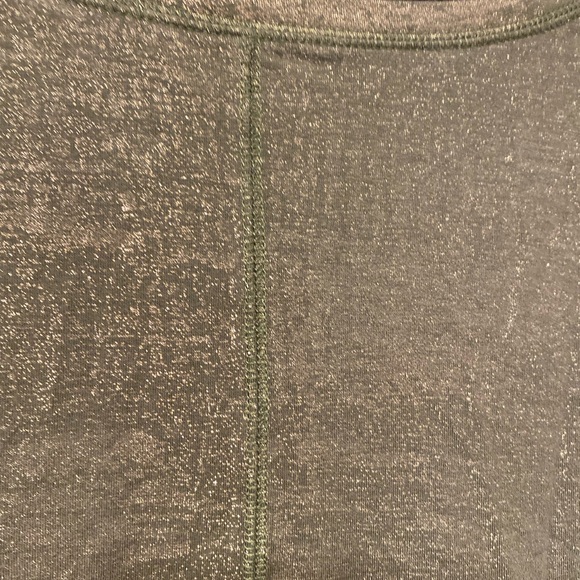 a.n.a Metallic Olive Green Long Sleeve Blouse - Picture 3 of 6